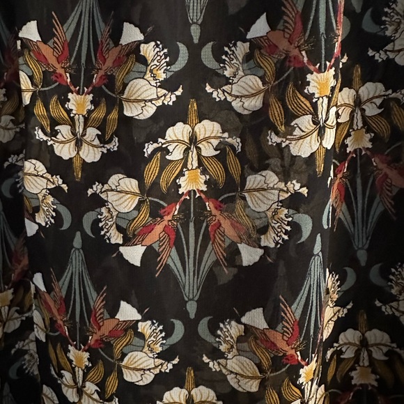 NWT Max Studio sheer long sleeve blouse - Picture 5 of 9